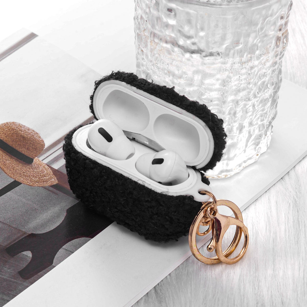 Apple AirPods Pro 2 / Pro Hoesje - Teddy Furr - Zwart