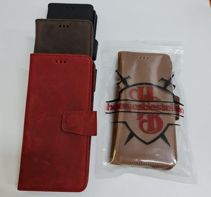 Apple iPhone 13 Pro Max Case - Black - Genuine Leather Wallet Case