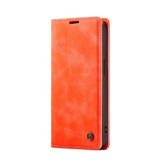 iPhone 14 Pro Max Hülle - Topaz Orange - Schlanke Klapphülle mit Kartenfach