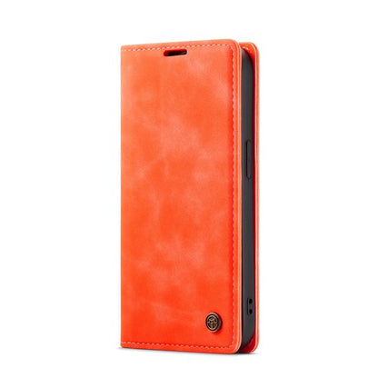 iPhone 14 Pro Max Hülle - Topaz Orange - Schlanke Klapphülle mit Kartenfach