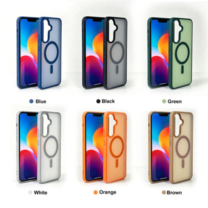 Samsung Galaxy A27 Hoesje - Grijs - Matte Armor MagSafe Back Cover