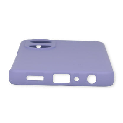 Oppo A58 Case - Purple - Silicone Back Cover with Strap