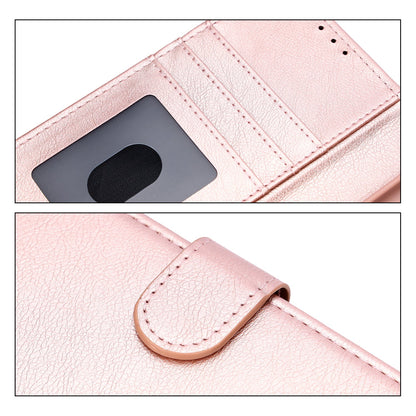Samsung Galaxy A37 Hoesje - Rosegoud - Luxe Portemonnee Bookcase