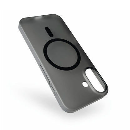 iPhone 17 Hoesje - Zwart - Frosted Matte Hardcase MagSafe Back Cover