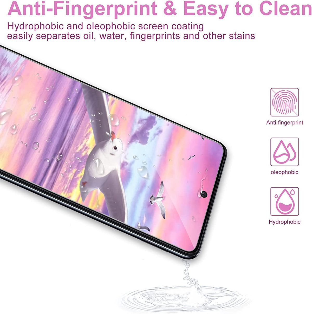 Samsung Galaxy A54 Screenprotector - Tempered Glass - 2 Stuks