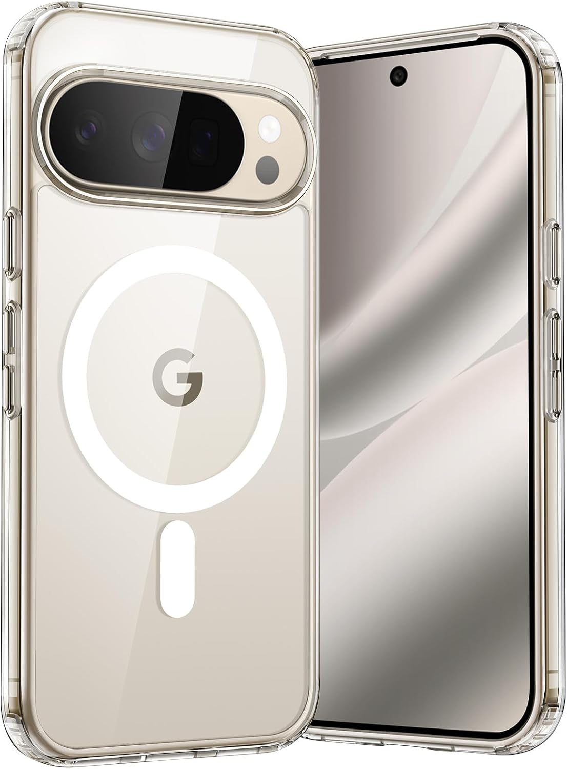 Google Pixel 10 Pro Hülle - Transparent - Stoßfestes MagSafe-Backcover