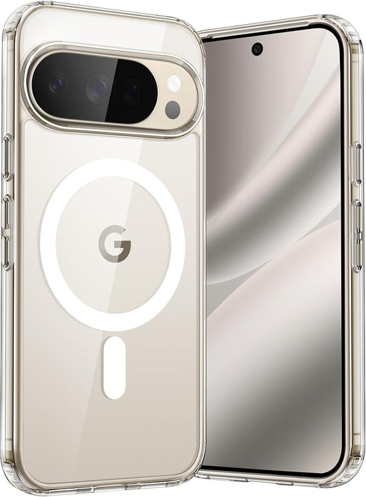 Google Pixel 10 Pro Hoesje - Transparant - Anti-Shock MagSafe Back Cover