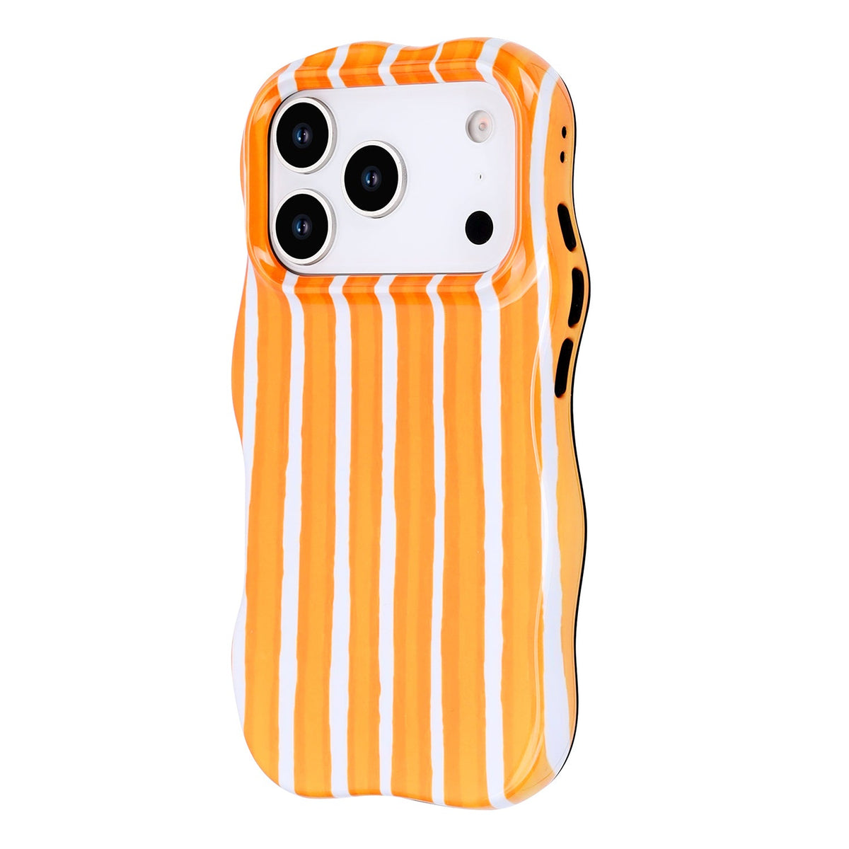 Apple iPhone 17 Pro Case - Orange - Wave Edge Back Cover