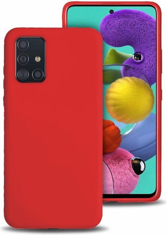 Samsung Galaxy A71 Hoesje - Rood - Siliconen Back Cover