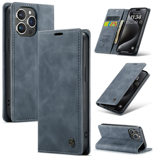 Apple iPhone 15 Hoesje - Shadow Gray - Dunne Bookcase