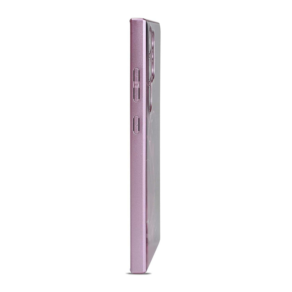 Samsung Galaxy S24 Ultra Hoesje - Rood - Siliconen Marmer MagSafe Back Cover
