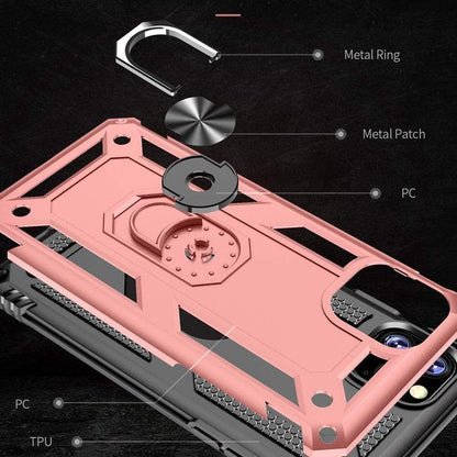 Apple iPhone 11 Pro Max Hoesje - Rosegoud - Armor Kickstand Back Cover