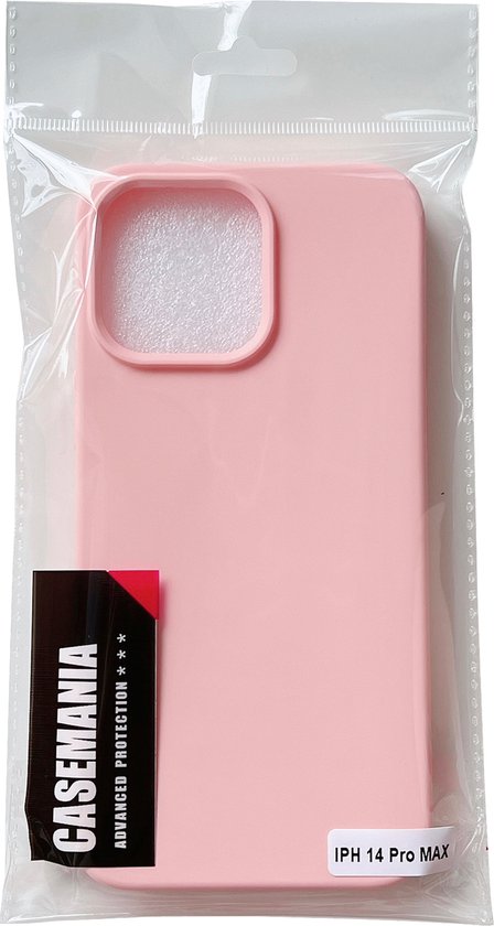 Apple iPhone 14 Pro Max Hoesje - Roze - Matte Siliconen Back Cover