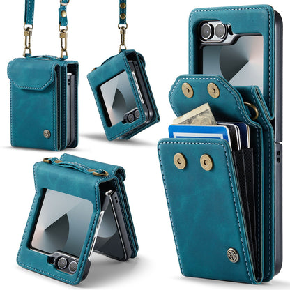 Samsung Galaxy Z Flip 7 FE Hoesje - Emerald Green - Bookcase met Telefoonkoord