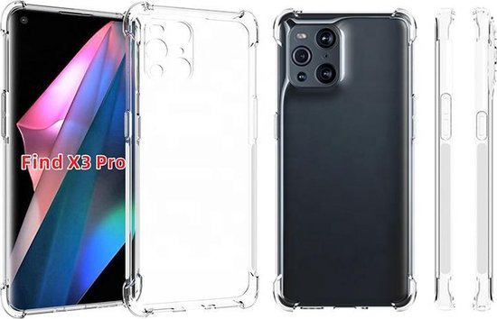 OPPO Find X3 Pro Hoesje - Transparant - Anti-Shock Hybrid Back Cover