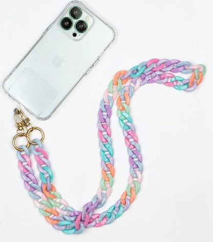 Telefoonkoord met Kralen - Verstelbare Nek Ketting - Unicorn
