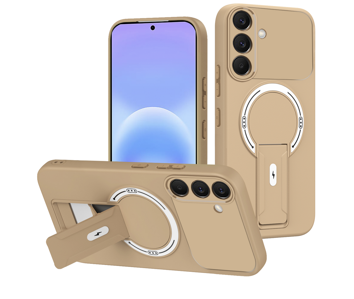 Samsung Galaxy A56 Hoesje - Bruin - Siliconen MagSafe Back Cover
