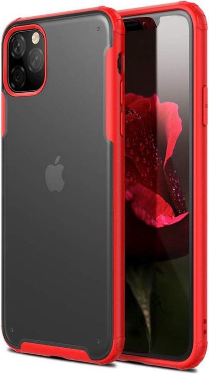 Apple iPhone 11 Pro Max Case - Red - Anti-Slip Back Cover