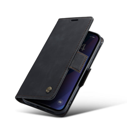 Apple iPhone 15 Hoesje - Charcoal Gray - Portemonnee MagSafe Bookcase