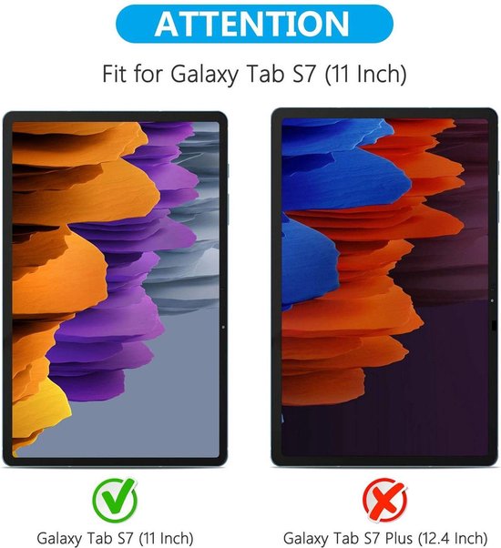 Samsung Galaxy Tab S7 Screenprotector - Full Cover - 2 Stuks