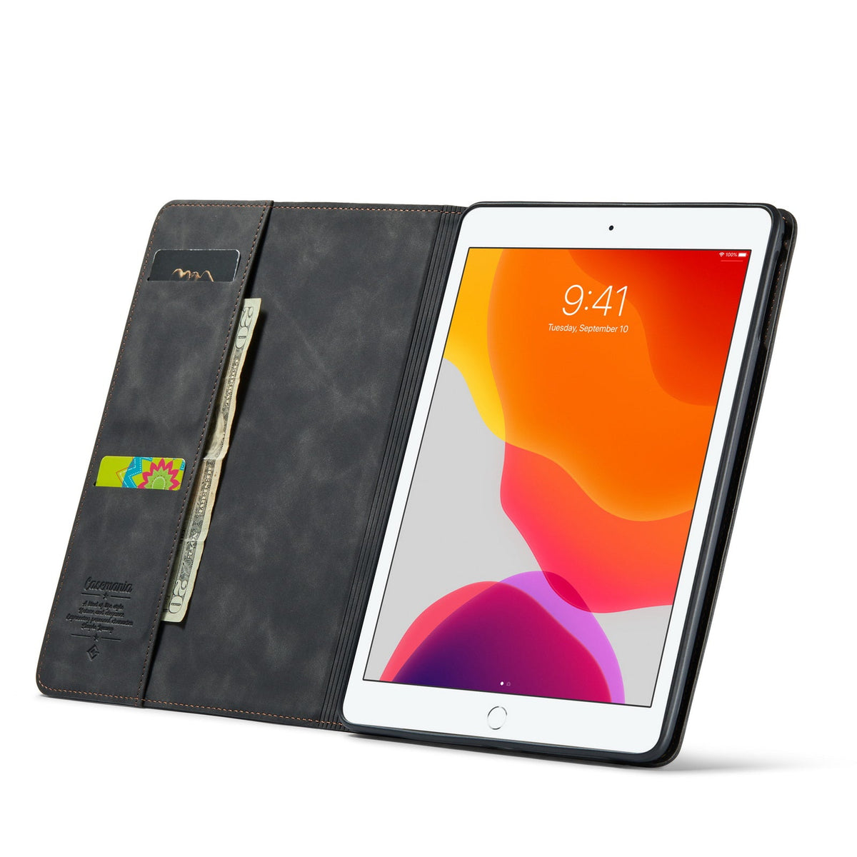 Apple iPad Pro 9.7 (2016) Tablethoes - Charcoal Gray - Bookcase