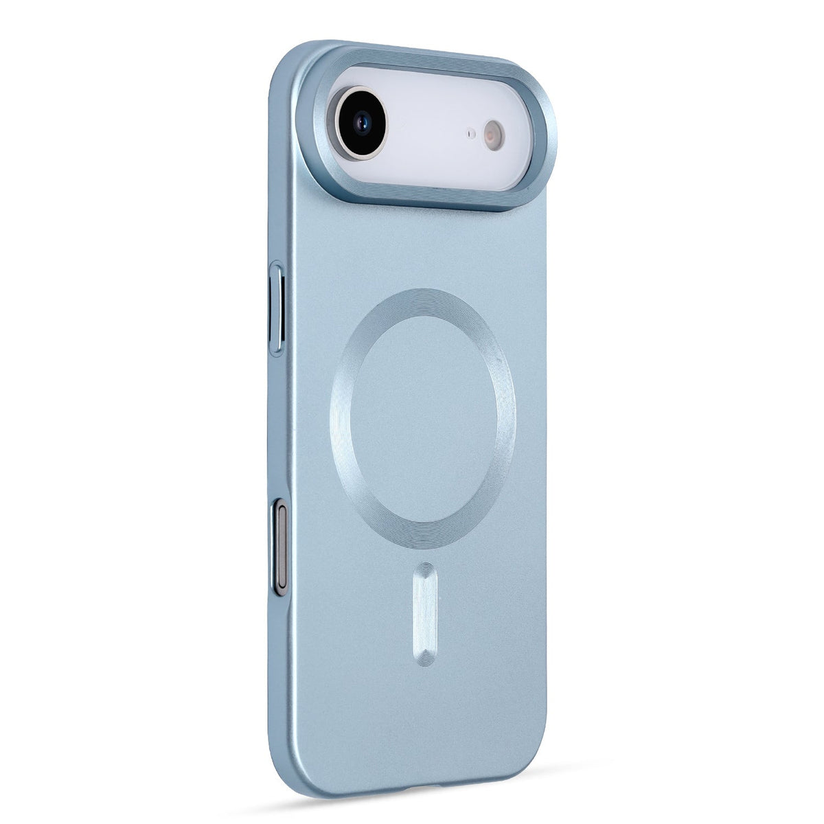Apple iPhone Air Hoesje - Licht Blauw - Matte Siliconen MagSafe Back Cover