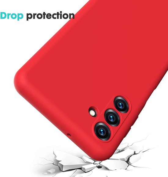 Samsung Galaxy A04s Hoesje - Rood - Siliconen Back Cover