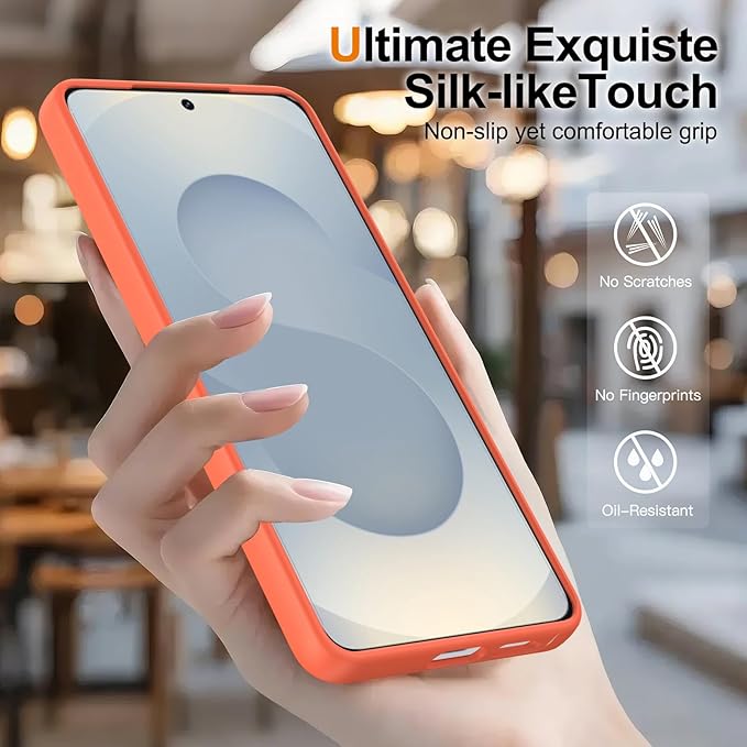 Samsung Galaxy S26 Ultra Case - Orange - Matte Armour MagSafe Back Cover with Drop Protection