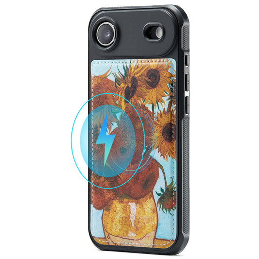 Apple iPhone Air Hülle - Sonnenblumen - Kunstleder-MagSafe-Backcover