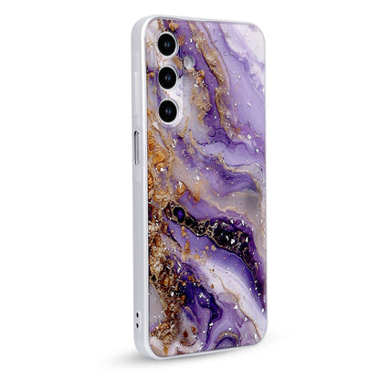 Samsung Galaxy A56 Hoesje - Paars - Marmer Back Cover