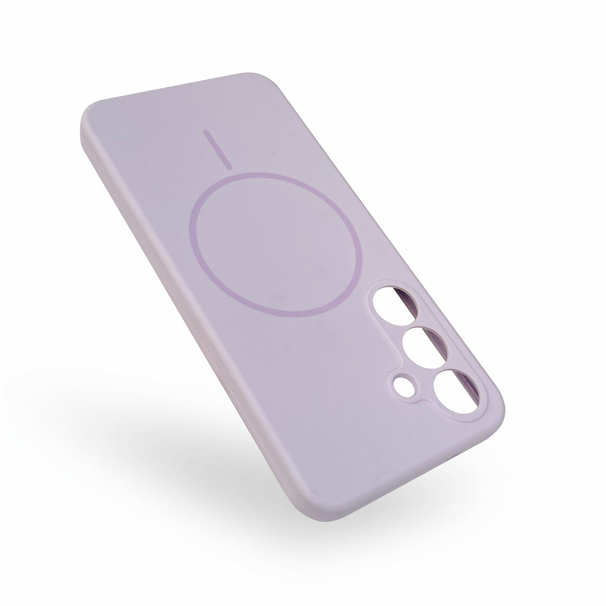 Samsung Galaxy S25 Plus Hoesje - Paars - Extra Sterke Liquid Siliconen MagSafe Back Cover met Magneetring