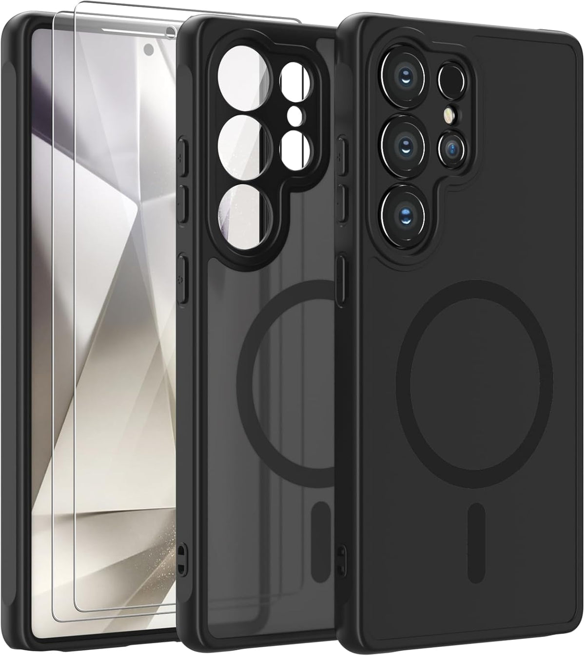 Samsung Galaxy S25 Ultra Hoesje - Zwart - Matte Armor MagSafe Back Cover