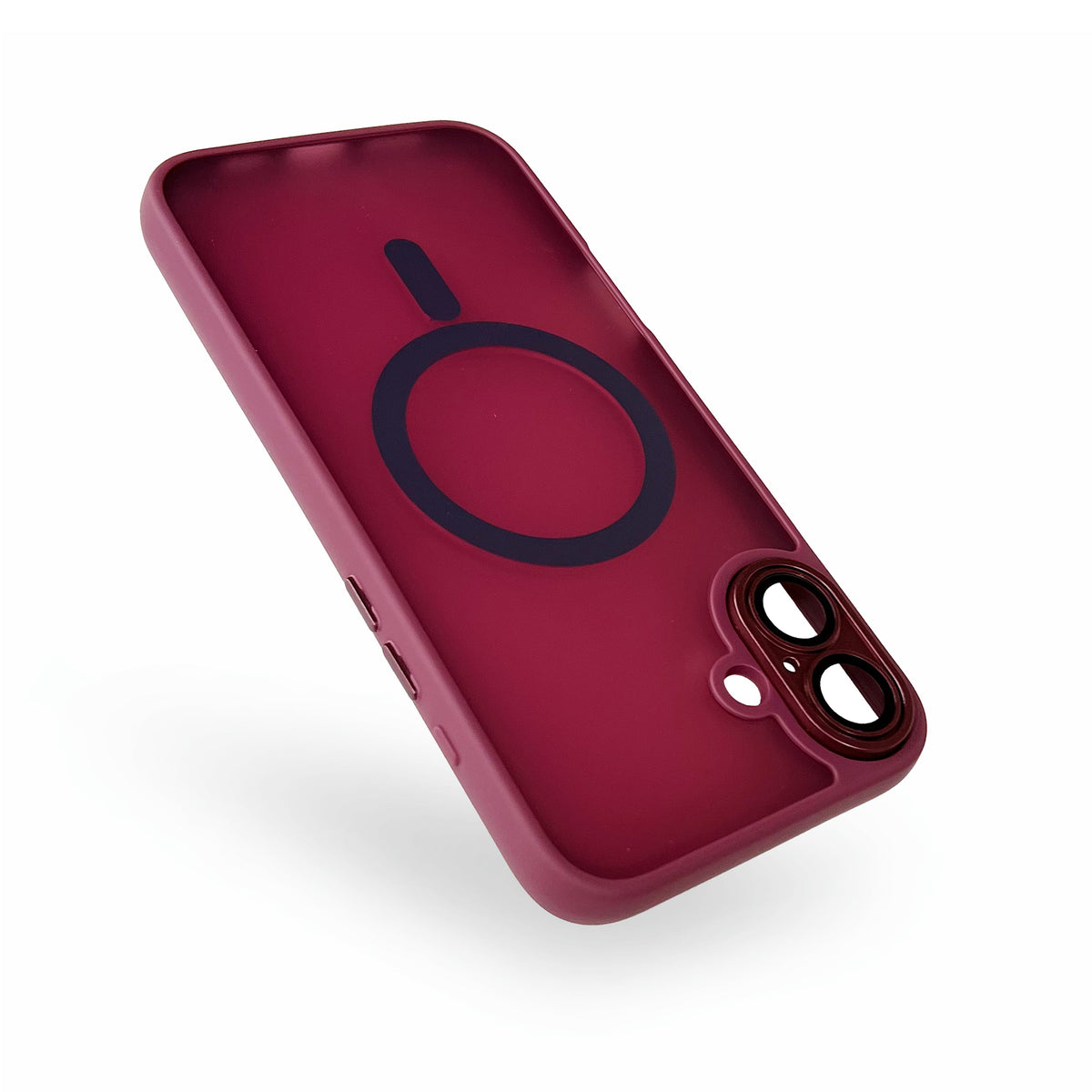 Apple iPhone 16 Hoesje - Bordeaux - Matte Armor MagSafe Back Cover