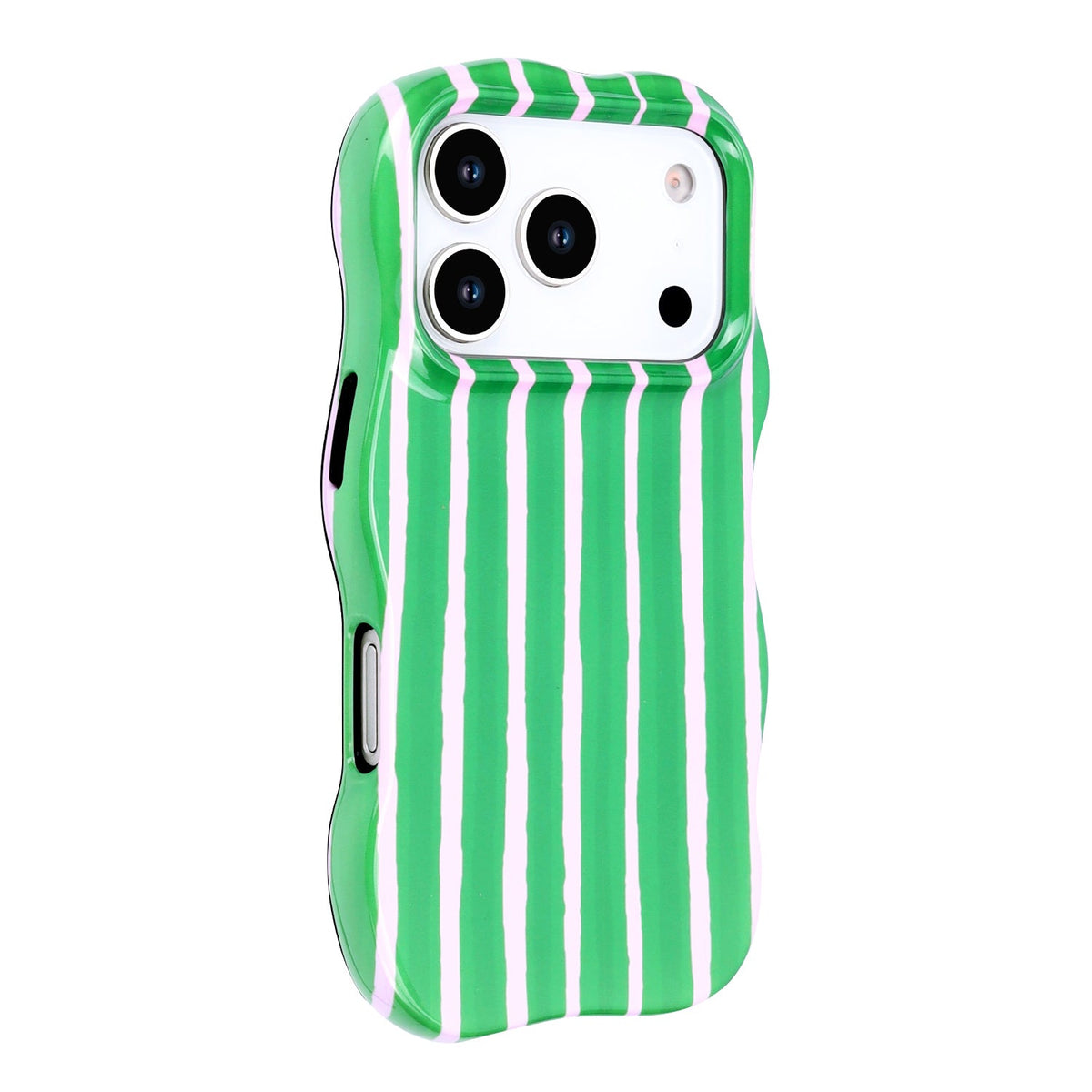 Apple iPhone 18 Pro Max Case - Green - Wave Edge Back Cover