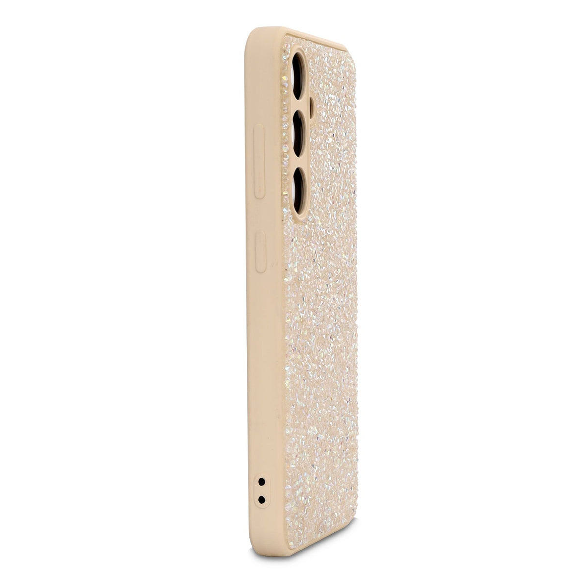 Samsung Galaxy S25 FE Hoesje - Goud - Diamant Glitter Back Cover