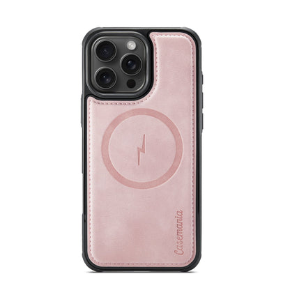 Apple iPhone 16 Pro Max Hoesje - Pale Pink - Kunstleer MagSafe Back Cover