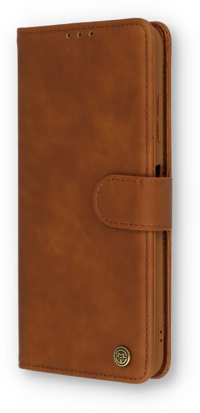 Apple iPhone SE (2022) Hoesje - Sienna Bruin - Luxe Portemonnee Bookcase