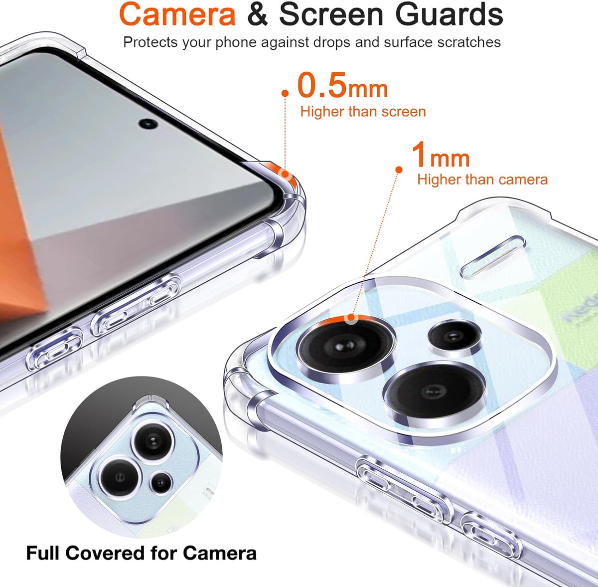 Note 13 Pro Plus Hoesje - Transparant - Anti-Shock Back Cover