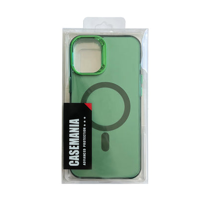 Apple iPhone 15 Plus Case - Green - Fusion Armor MagSafe Back Cover