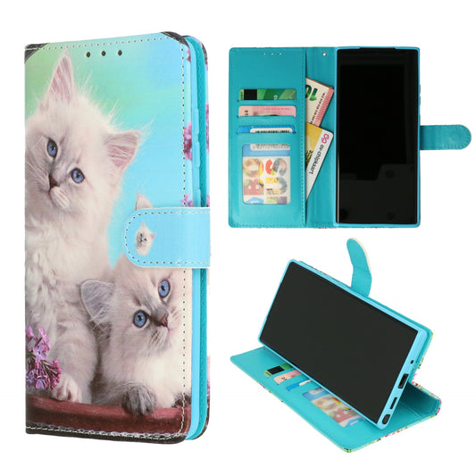 Samsung Galaxy A25 Hoesje - Turquoise - Print Bookcase