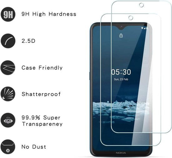 Apple iPhone SE (2022) / SE (2020) Screenprotector - Tempered Glass - 2 Stuks
