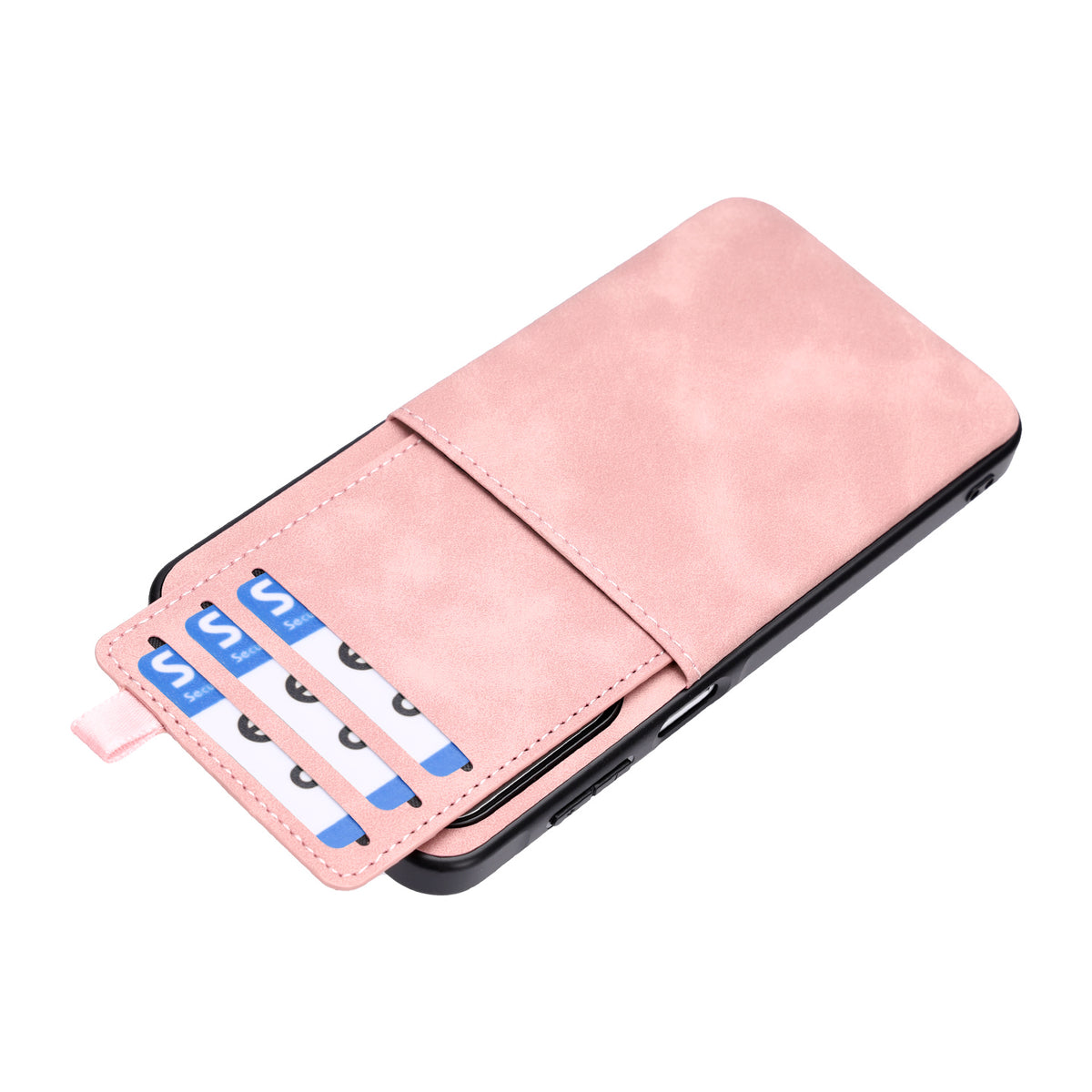 Samsung Galaxy S26 FE Hoesje - Pale Pink - Kunstleren Back Cover met Pull-Tab Pasjeshouder