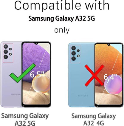 Samsung Galaxy A32 5G Hülle - Roségold - Luxus-Brieftaschenetui