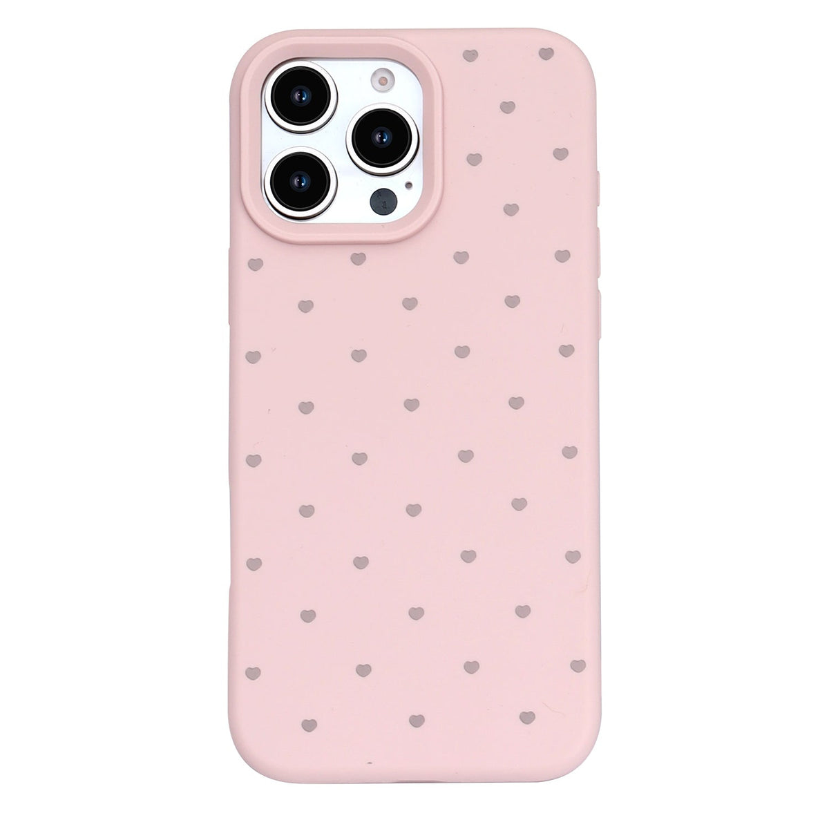 Apple iPhone 16 Pro Hoesje - Roze - Hartjes Back Cover