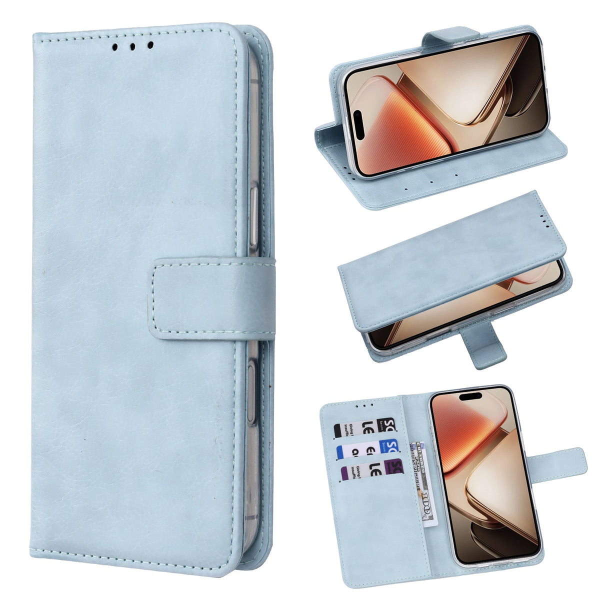 Samsung Galaxy A17 5G Hoesje - Licht Blauw - Bookcase