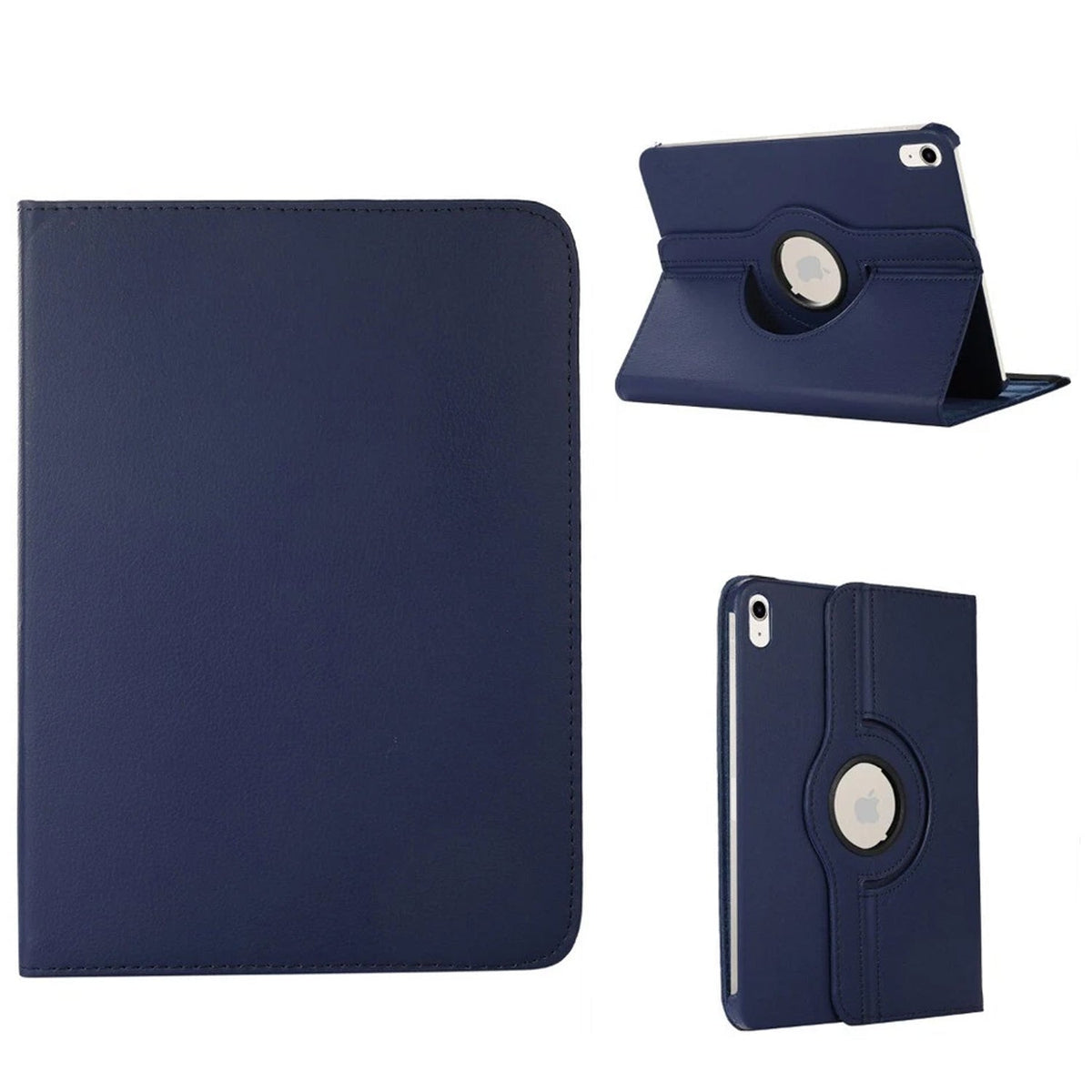 iPad A16 Tablet Case - Dark Blue - Rotating Folio Case