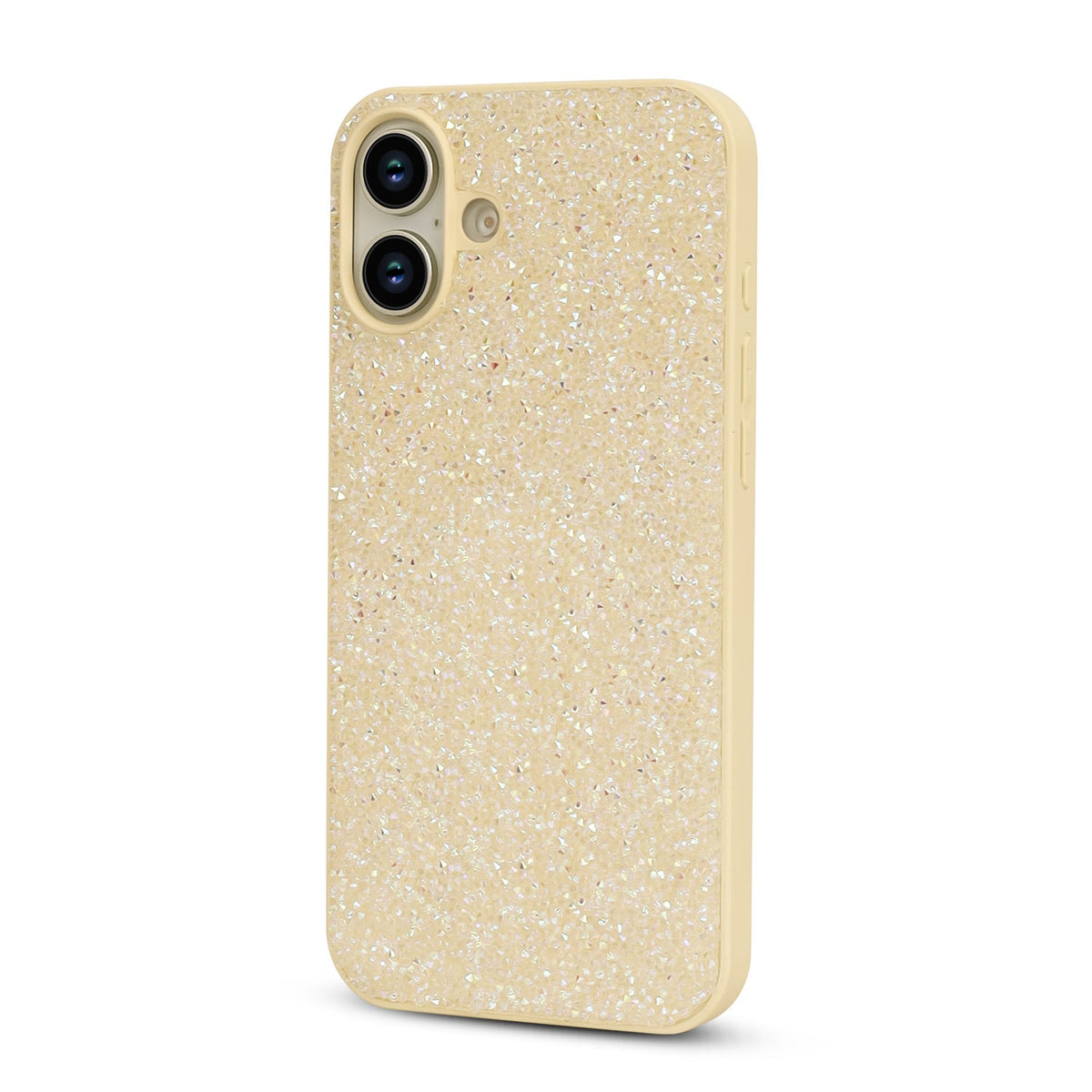 iPhone 16 Hoesje - Goud - Diamant Glitter Back Cover