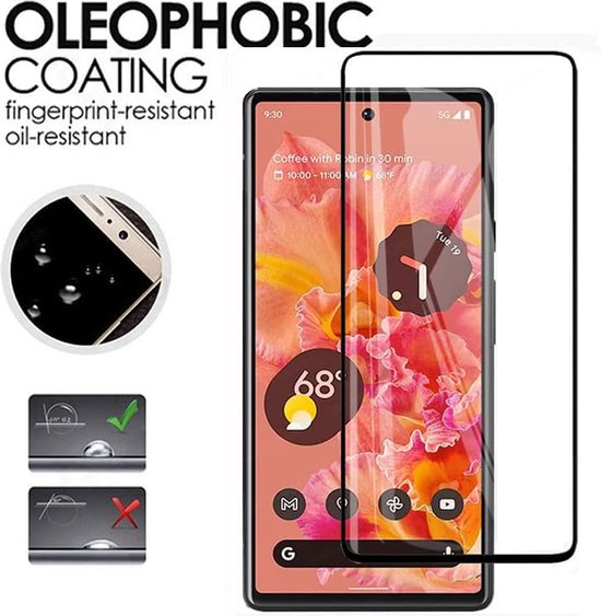 Google Pixel 6A Screenprotector - Full Cover - 1 Stuk