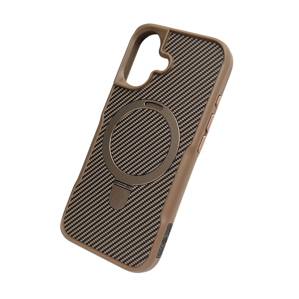 Apple iPhone 17 Hoesje - Goud - Carbon MagSafe Back Cover