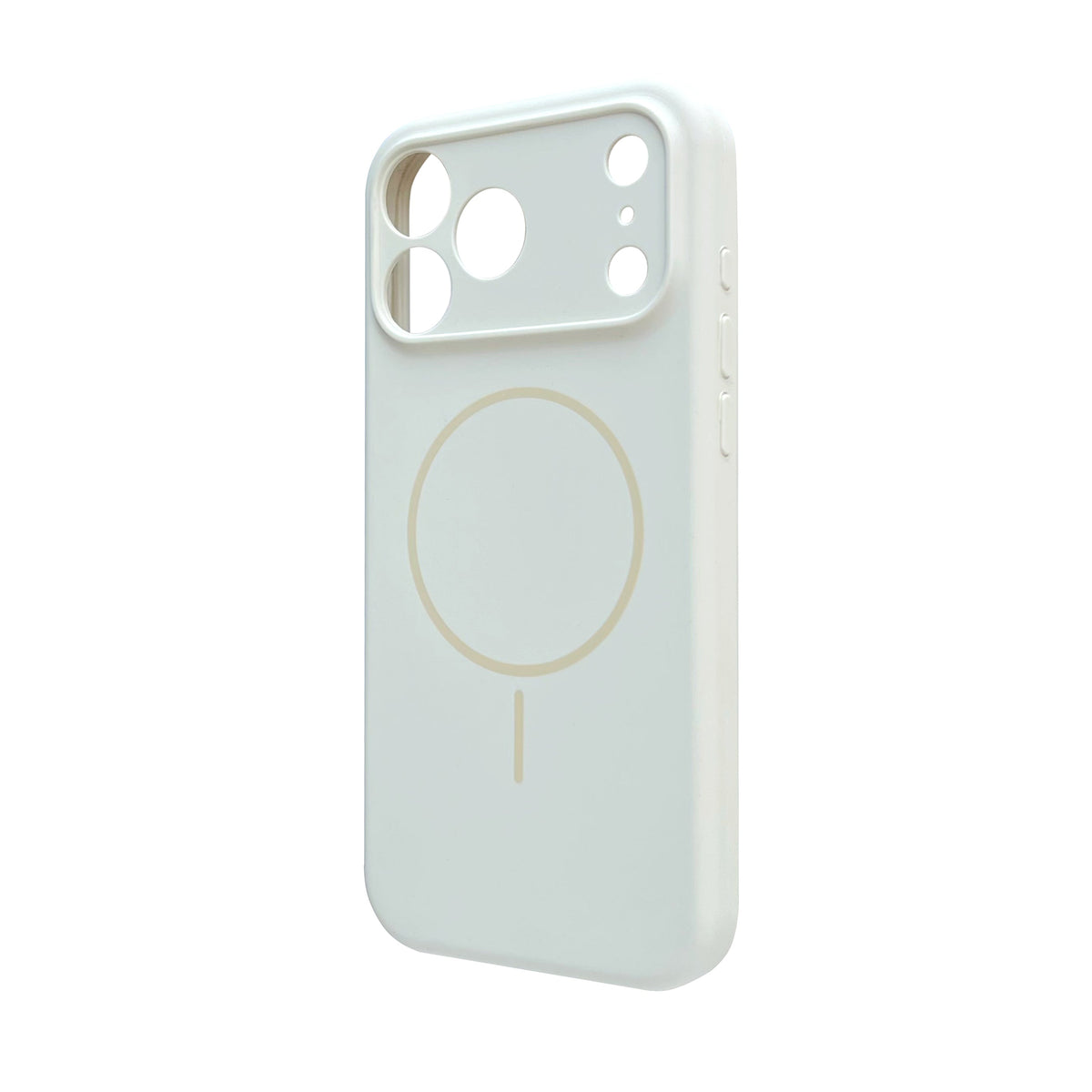 Apple iPhone 18 Pro Max Hoesje - Ivory Wit - Zachte Liquid Siliconen MagSafe Back Cover